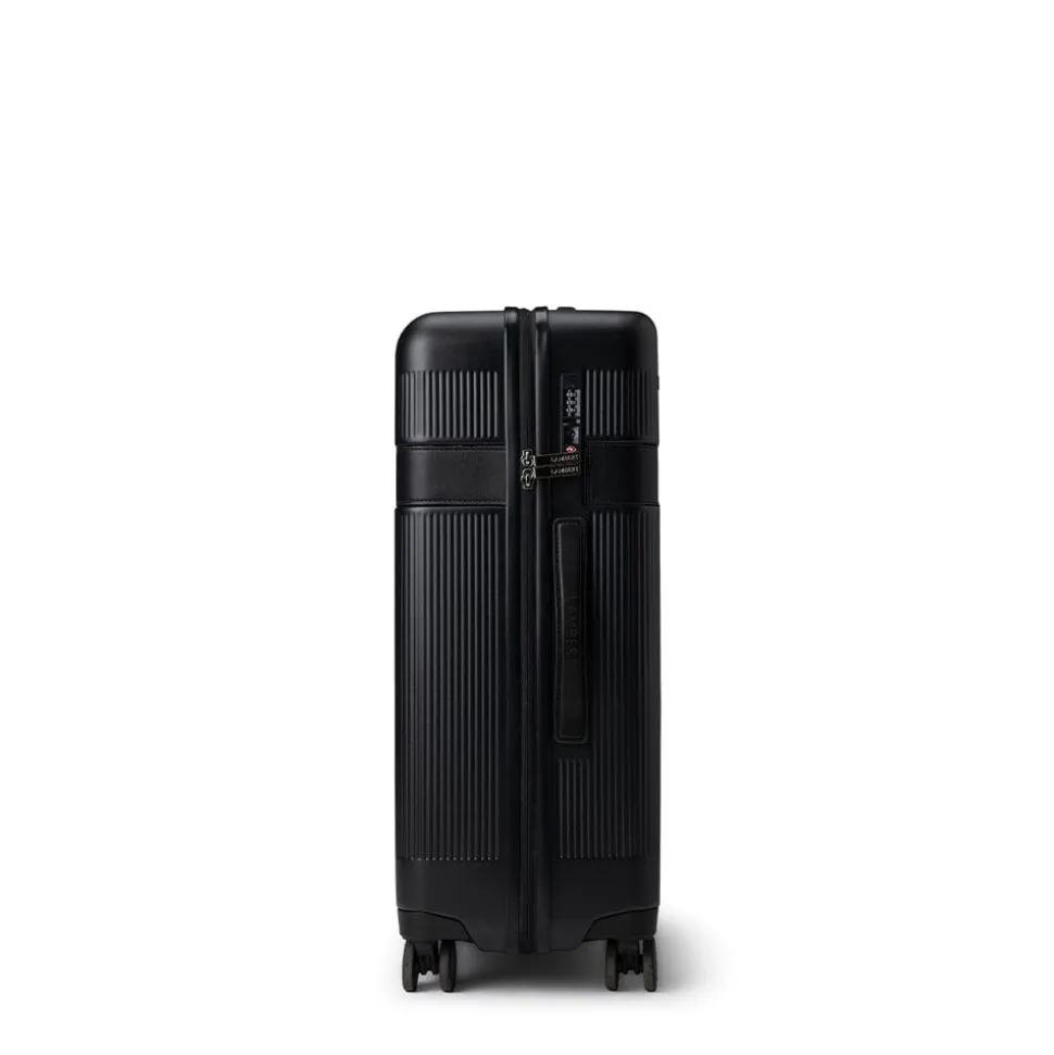 Ensemble voyage - Grande valise d'enregistrement + moyenne valise d'enregistrement + Valise de cabine noir