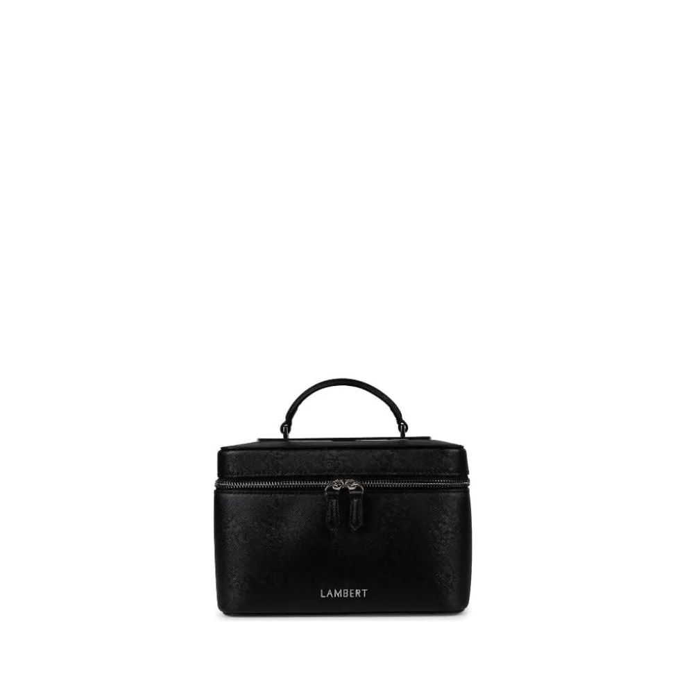 La Bella - Trousse à maquillage en cuir vegan noire