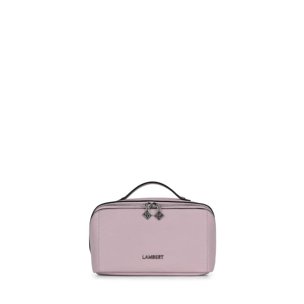 La Jolie - Trousse à maquillage en cuir vegan blueberry milk