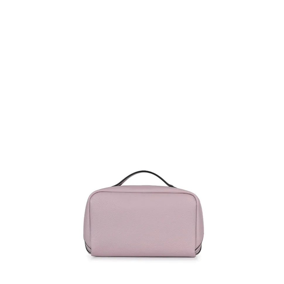 La Jolie - Trousse à maquillage en cuir vegan blueberry milk