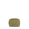 La Zoe - Trousse de toilette en cuir vegan olive