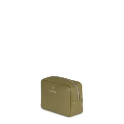 La Zoe - Trousse de toilette en cuir vegan olive