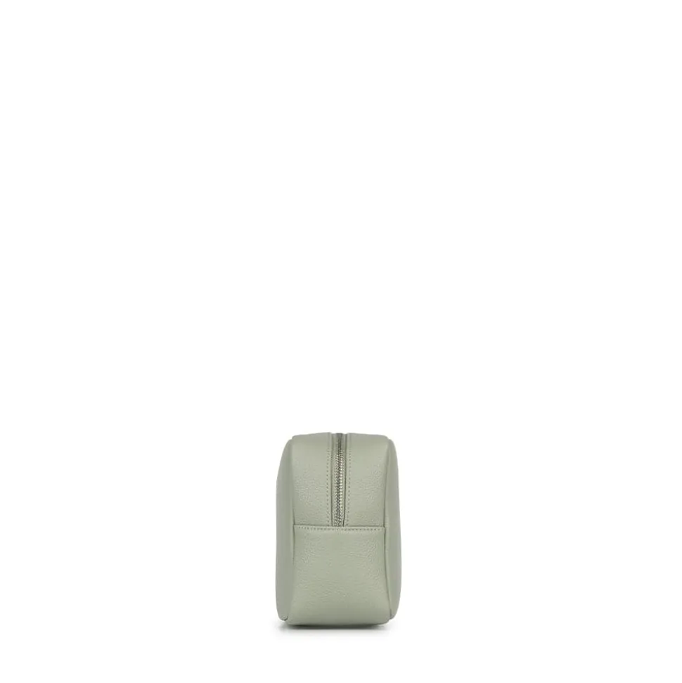 La Zoe - Trousse en cuir vegan sage