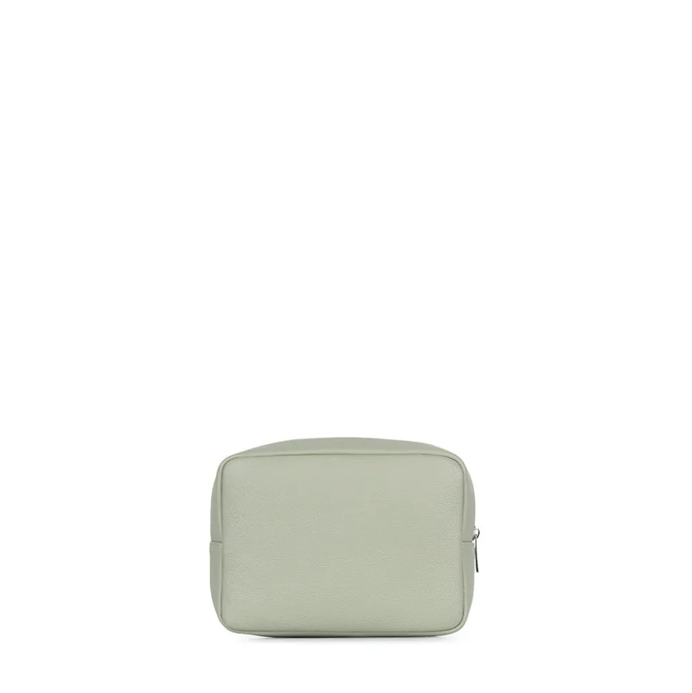 La Zoe - Trousse en cuir vegan sage