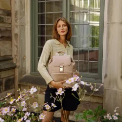 Le April - Sac à dos en nylon recyclé nude