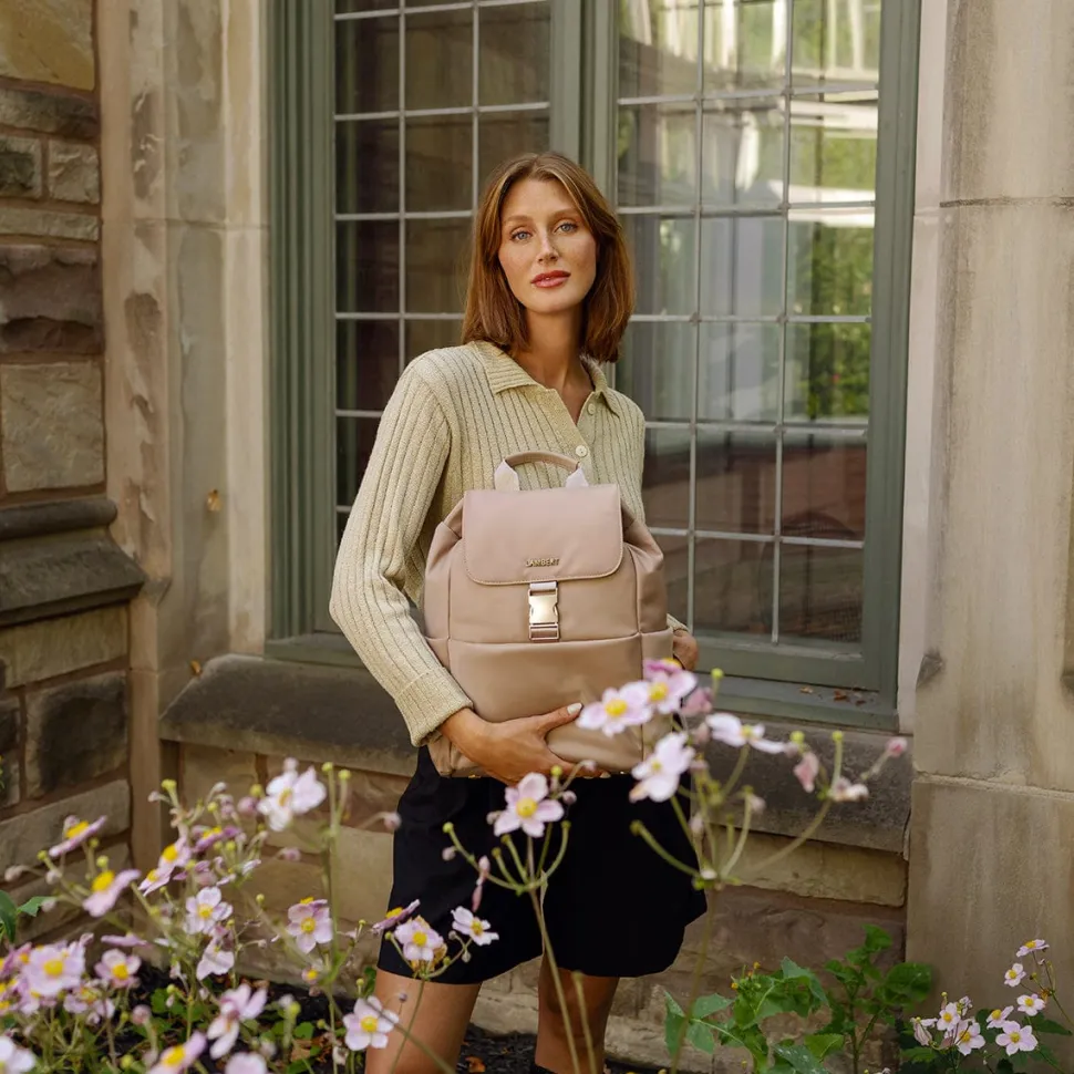 Le April - Sac à dos en nylon recyclé nude