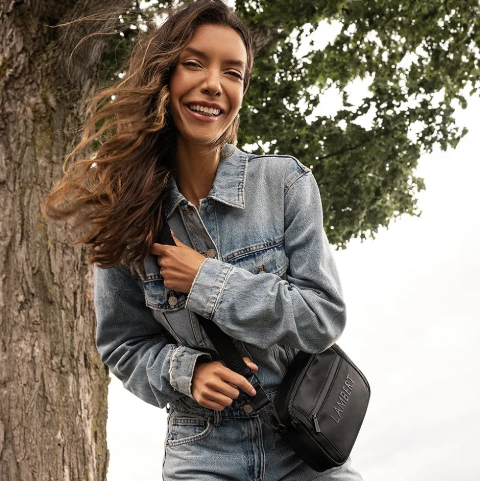 Le Ace - Sac à main à bandoulière en nylon recyclé noir
