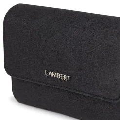 Le Aimee - Sac à main 2-en-1 en cuir vegan noir brillant