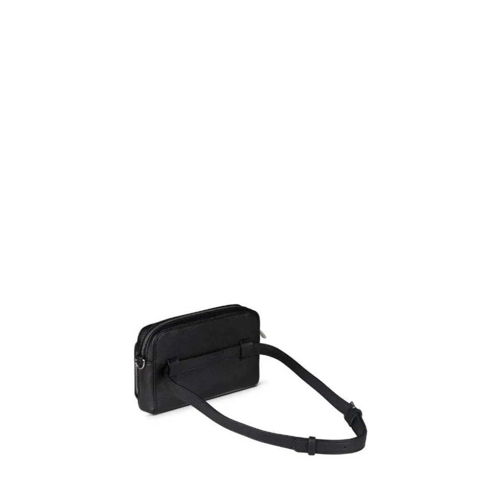 Le Ana - Sac à main 3-en-1 en cuir vegan recyclé noir