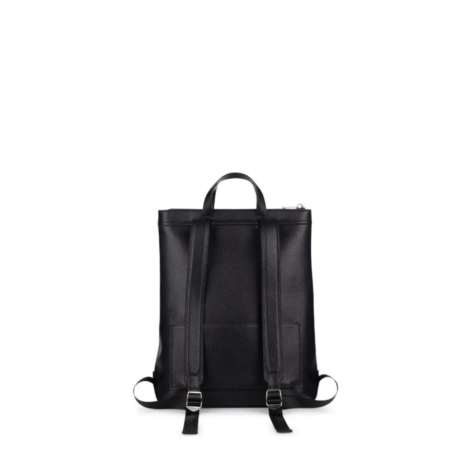 Le Billie - Sac à dos en cuir vegan noir recyclé
