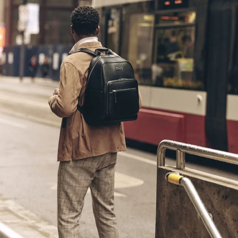 Le Blake - Sac à dos en cuir vegan noir