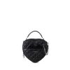 Le Cailli - Sac à main coeur 2-en-1 en cuir vegan noir