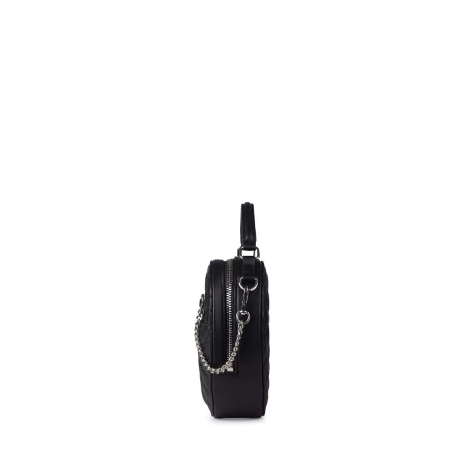 Le Cailli - Sac à main coeur 2-en-1 en cuir vegan noir