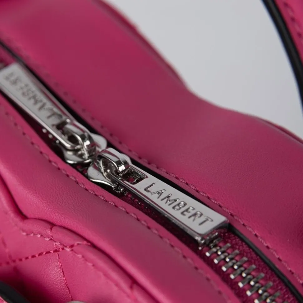 Le Cailli - Sac à main coeur 2-en-1 en cuir vegan wildrose