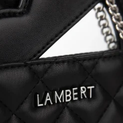 Le Cailli - Sac à main coeur 2-en-1 en cuir vegan noir