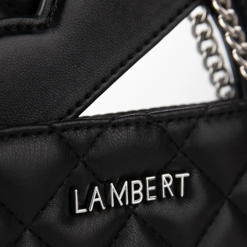 Le Cailli - Sac à main coeur 2-en-1 en cuir vegan noir