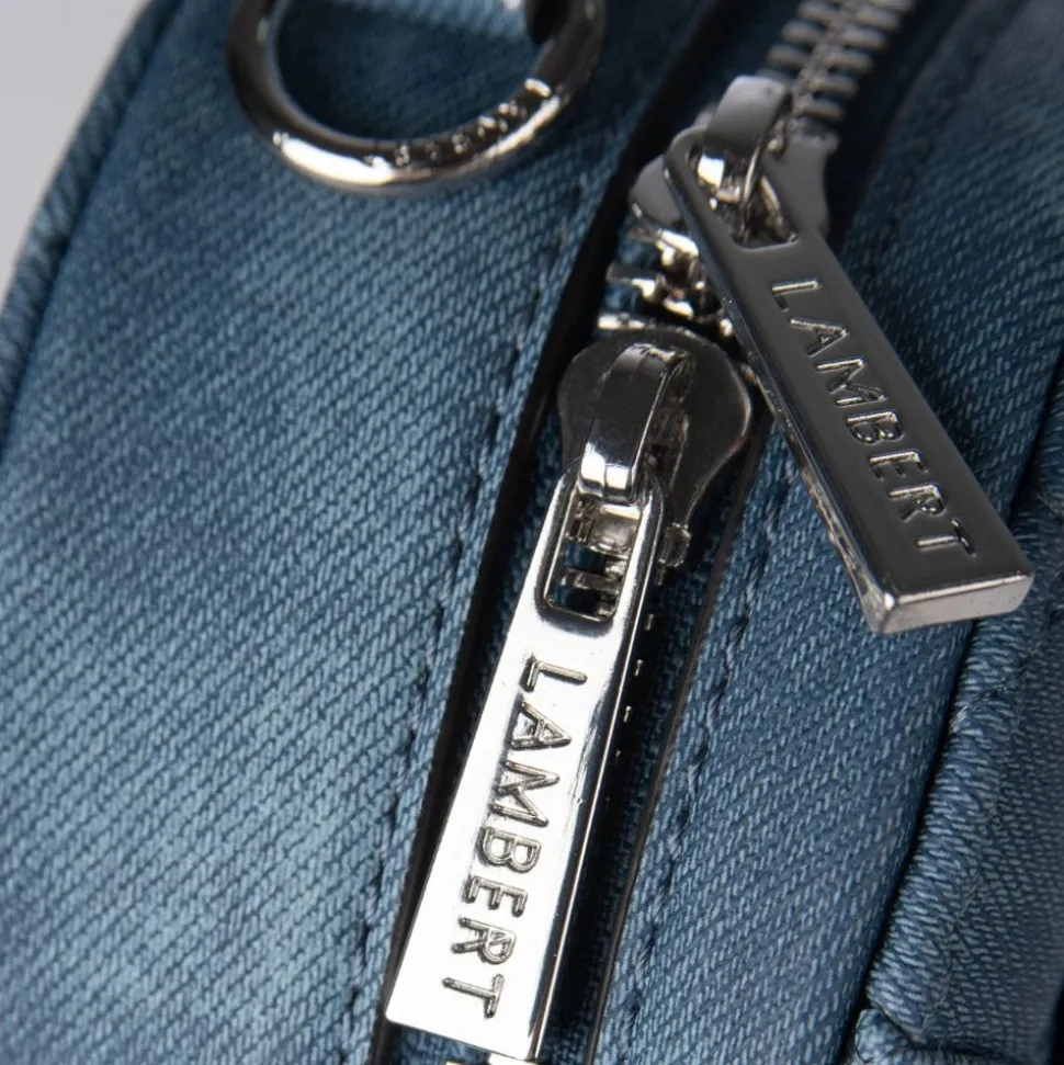Le Cailli - Sac à main coeur 2-en-1 en cuir vegan denim