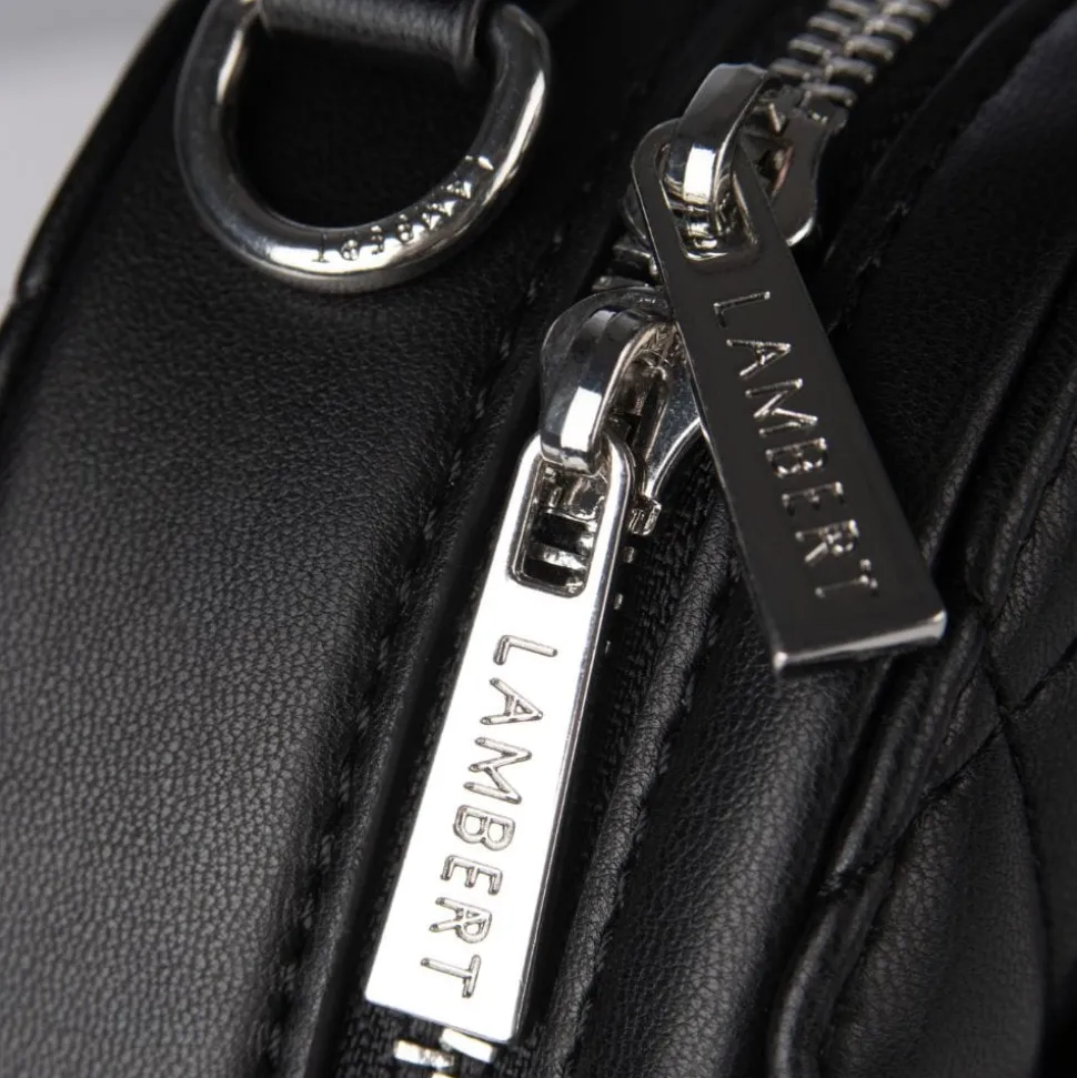 Le Cailli - Sac à main coeur 2-en-1 en cuir vegan noir