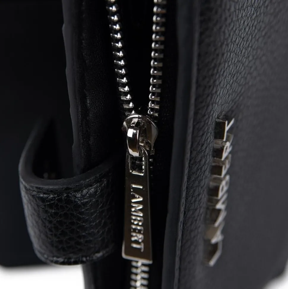 Le Carly - Portefeuille en cuir vegan noir
