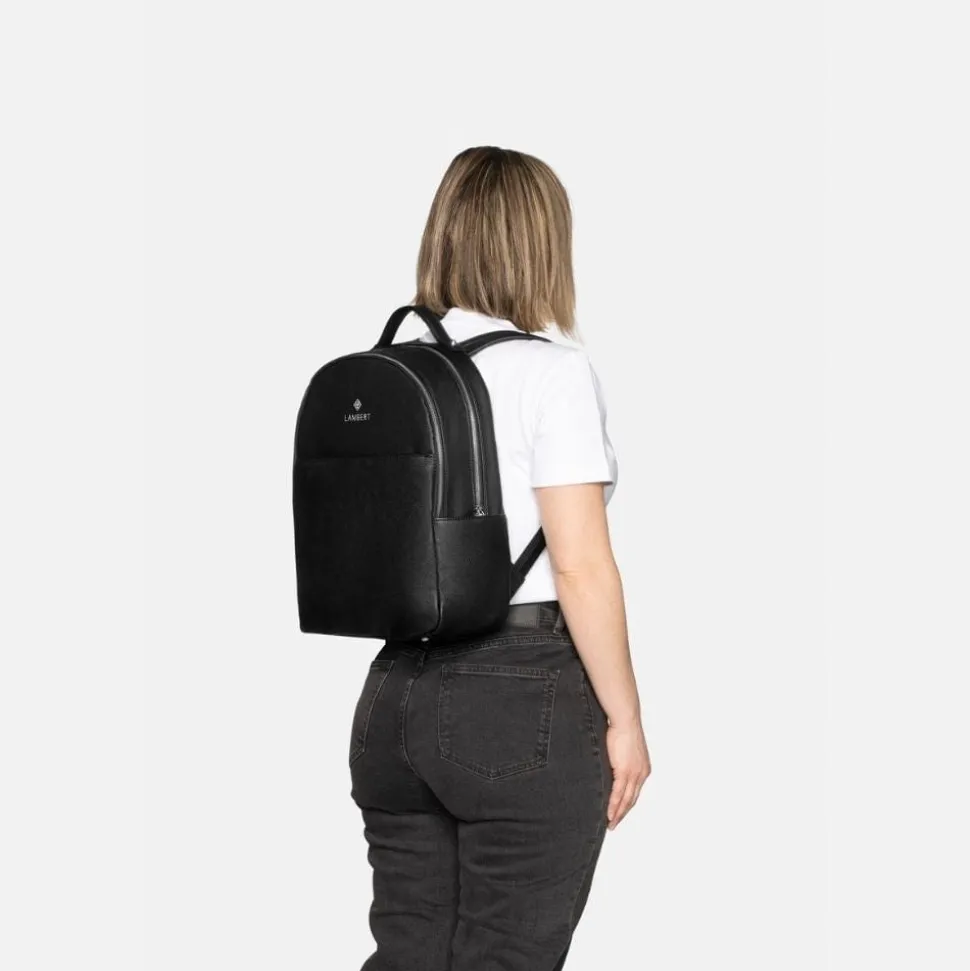 Le Charlotte - Sac à dos en cuir vegan noir