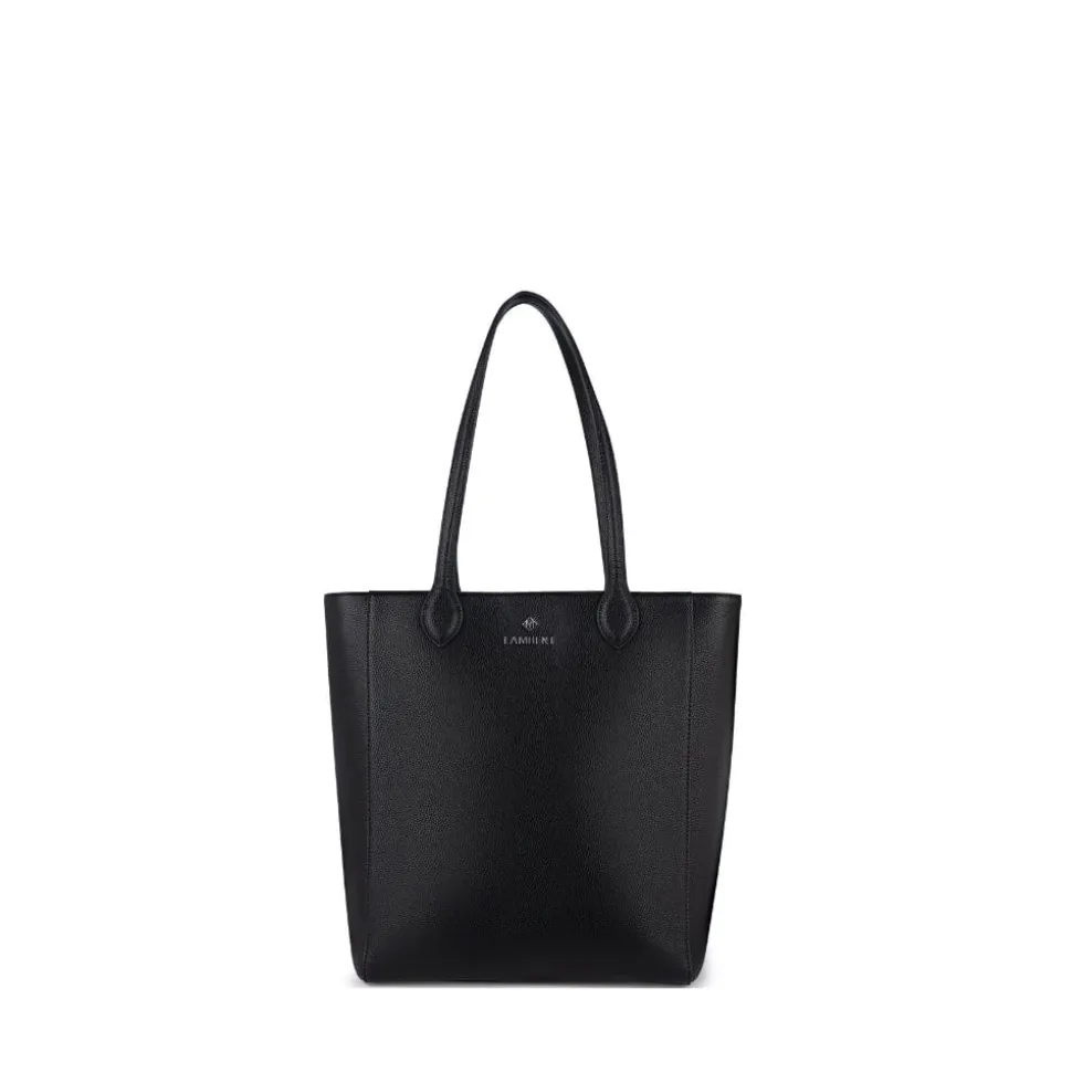 Le Claire - Sac fourre-tout en cuir vegan noir recyclé