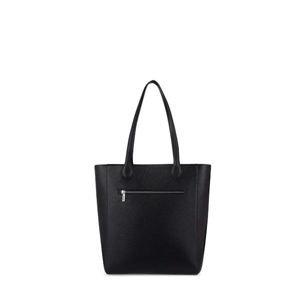 Le Claire - Sac fourre-tout en cuir vegan noir recyclé