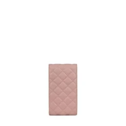 Le Delilah - Étui de téléphone à bandoulière en cuir vegan mystic pink