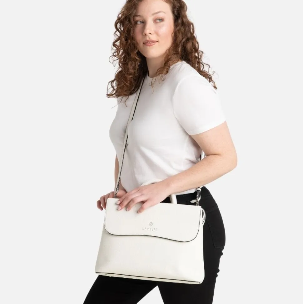 Le Elen - Sac à main 3-en-1 en cuir vegan coconut milk