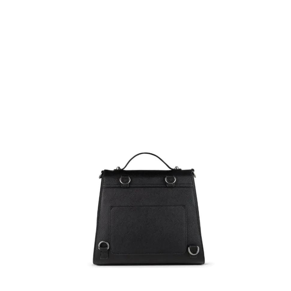 Le Elie - Sac à main 3-en-1 en cuir vegan noir