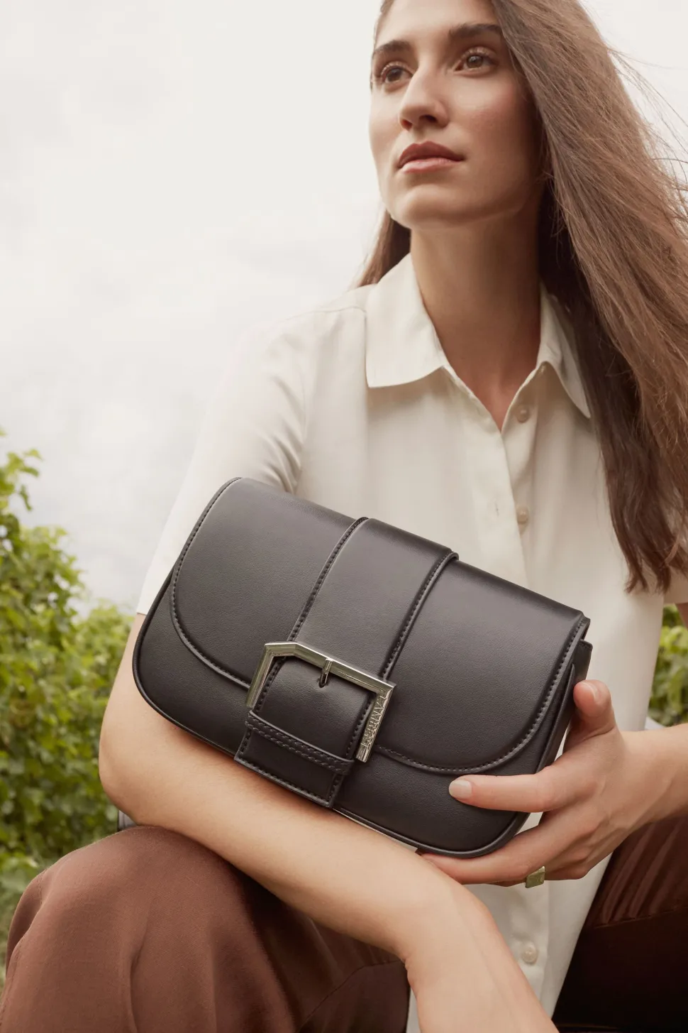 Le Emilia - Sac à bandoulière en cuir de raisin vegan