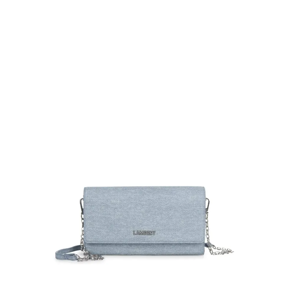 Le Felicia - Sac à main 2-en-1 en cuir vegan light denim
