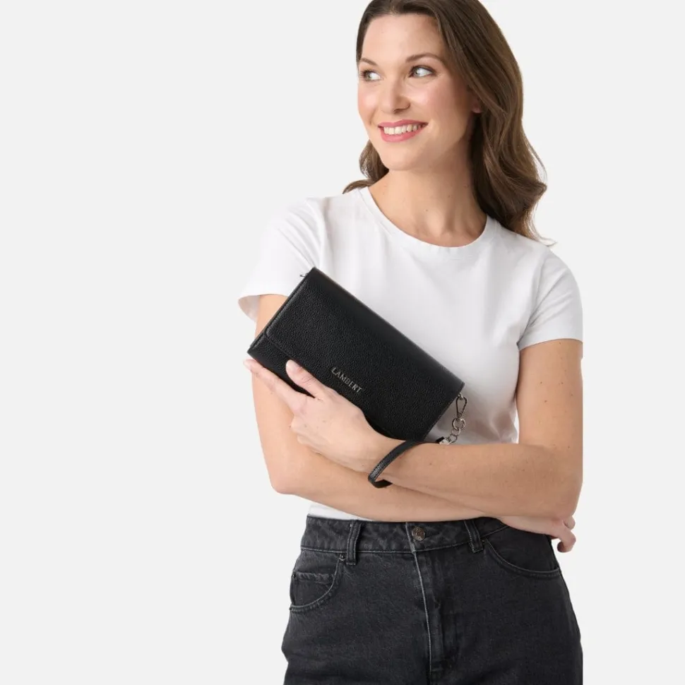 Le Felicia - Sac à main 2-en-1 en cuir vegan noir