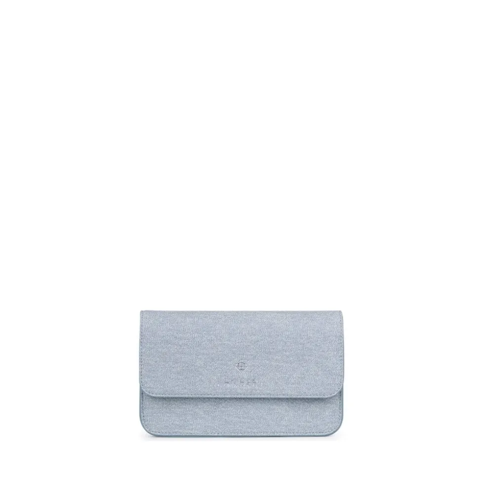 Le Gabrielle - Sac à main 3-en-1 en cuir vegan light denim