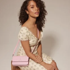Le Gabrielle - Sac à main 3-en-1 en cuir vegan whisper pink
