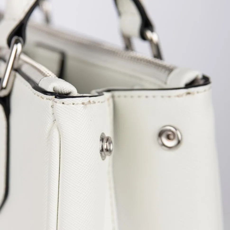 Le Gigi - Sac à main 2-en-1 en cuir vegan pearl