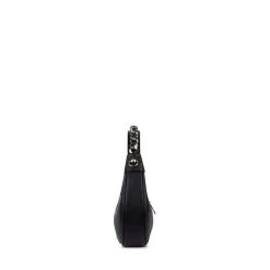 Le Hailey - Sac à main 2-en-1 en cuir vegan noir