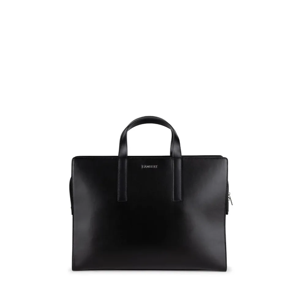 Le Helia - Malette 2-en-1 en cuir vegan recyclé noir