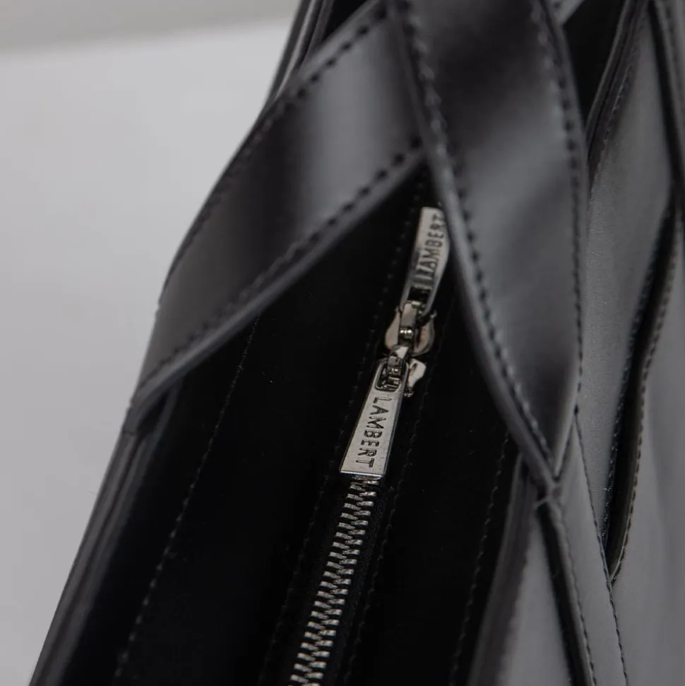 Le Helia - Malette 2-en-1 en cuir vegan recyclé noir