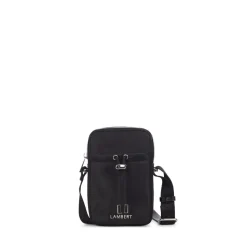 Le Isabella - Étui de téléphone à bandoulière en nylon recyclé noir