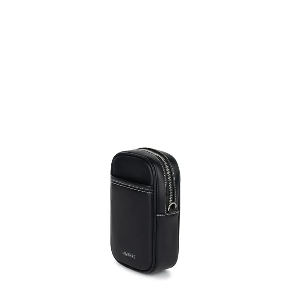 Le Izzy - Sac à bandoulière en cuir vegan noir