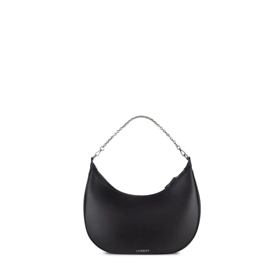 Le Jenny - Sac à main hobo en cuir vegan noir
