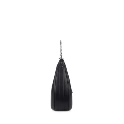 Le Jenny - Sac à main hobo en cuir vegan noir