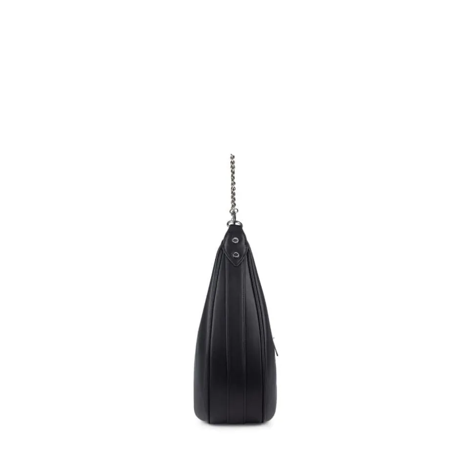 Le Jenny - Sac à main hobo en cuir vegan noir