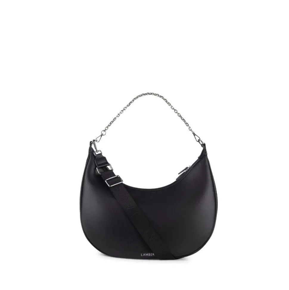 Le Jenny - Sac à main hobo en cuir vegan noir