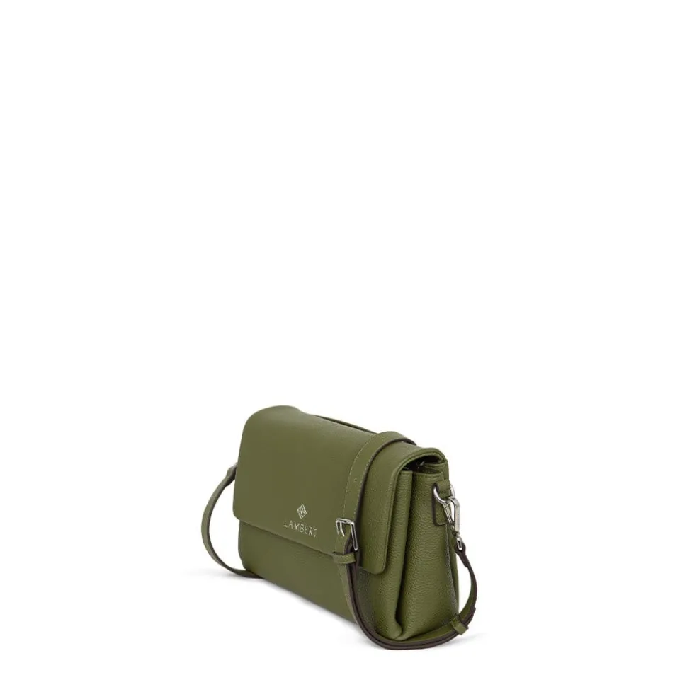 Le Judy - Sac à main bandoulière en cuir vegan olive