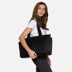 Le Julia - Sac à couches noir en nylon recyclé
