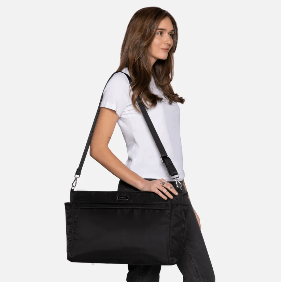Le Julia - Sac à couches noir en nylon recyclé