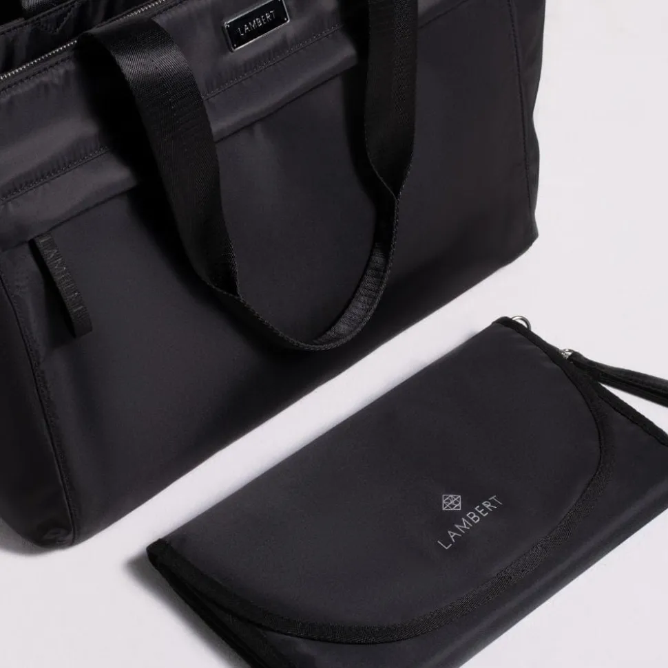 Le Julia - Sac à couches noir en nylon recyclé