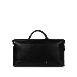Le June - Sac de voyage fourre-tout en cuir vegan noir recyclé