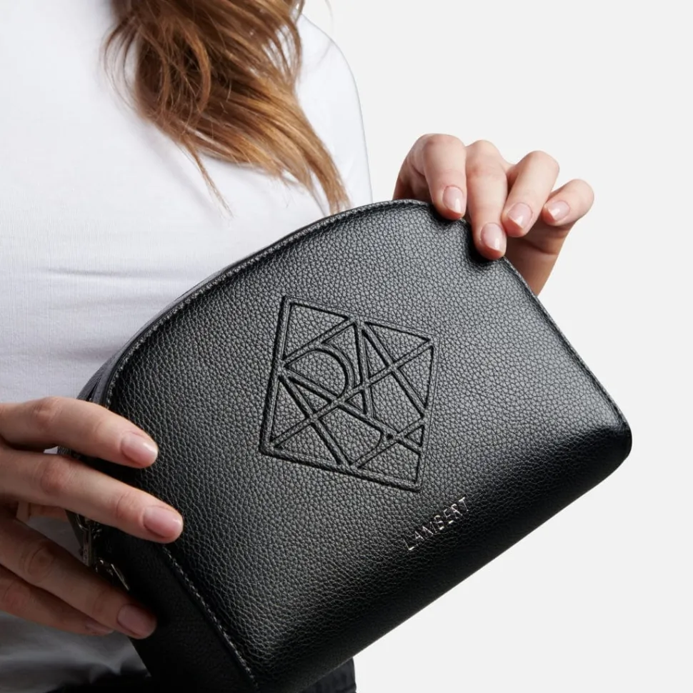 Le Kayla - Sac à main bandoulière en cuir vegan noir